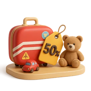 Детям 6–11 лет — скидка 50%