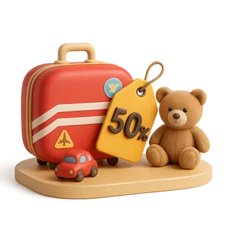 Детям от 7-11  лет  скидка 50%
